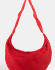 KNOT STRAP MESH CRESCENT BAG