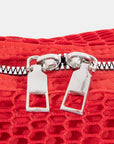 KNOT STRAP MESH CRESCENT BAG