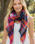 PLAID BLANKET SCARF