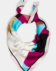 ABSTRACT STRIPE SQUARE SCARF