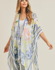 STRIPED BORDER GARDEN OPEN WRAP