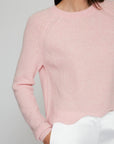 SCALLOP SHAKER SWEATER