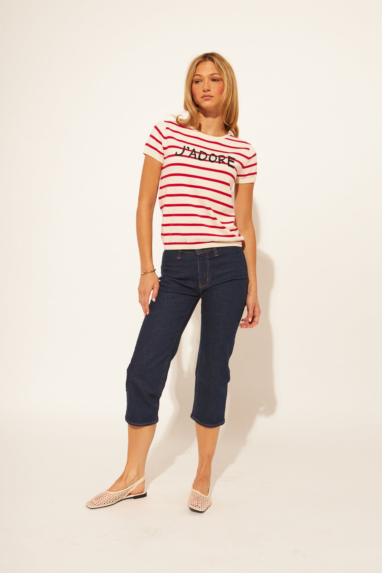 NICOLAS J'ADORE SHORT SLEEVE KNIT TOP