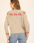 CHERRY KNIT CARDIGAN