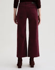 SAIGE WIDE LEG CROP CORDUROY IN WINERY