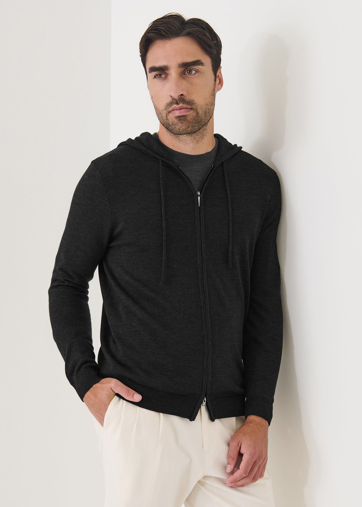 EXTRAFINE MERINO FULL ZIP HOODIE