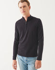 14GG MERINO 1/4 ZIP MOCK NECK SWEATER