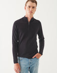 14GG MERINO 1/4 ZIP MOCK NECK SWEATER