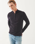 14GG MERINO 1/4 ZIP MOCK NECK SWEATER