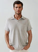 SHORT SLEEVE BEACH TERRY JOHNNY COLLAR POLO