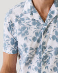 SHORT SLEEVE TROPICAL FLORAL CAMP COLLAR SHIRT