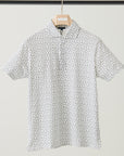 SHORT SLEEVE LITTLE LEAVES ALL OVER PRINT POLO