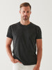 SHORT SLEEVE PIMA STRETCH OLD WASH CREW TEE