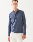 LONG SLEEVE ICONIC PIMA STRETCH POLO