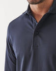 LONG SLEEVE ICONIC PIMA STRETCH POLO