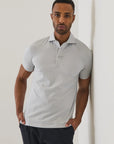 SHORT SLEEVE ICONIC PIMA COTTON STRETCH AMF STITCH POLO