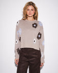 PRESLEY FLORAL CREW NECK SWEATER