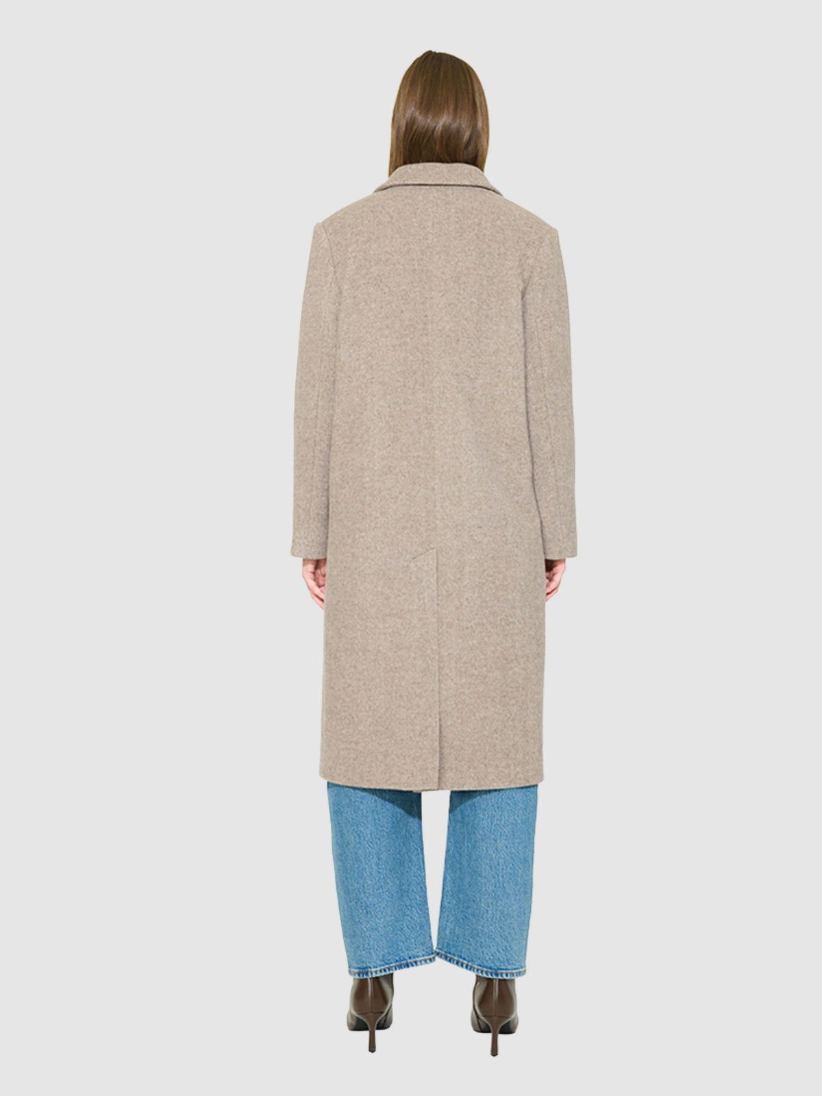 PAISLEY WOOL MID LENGTH COAT