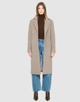 PAISLEY WOOL MID LENGTH COAT