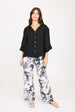 V-NECK LINEN BLOUSE