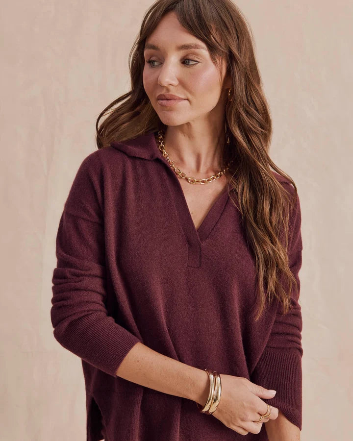 *COMING SOON* TORI CASHMERE POLO SWEATER