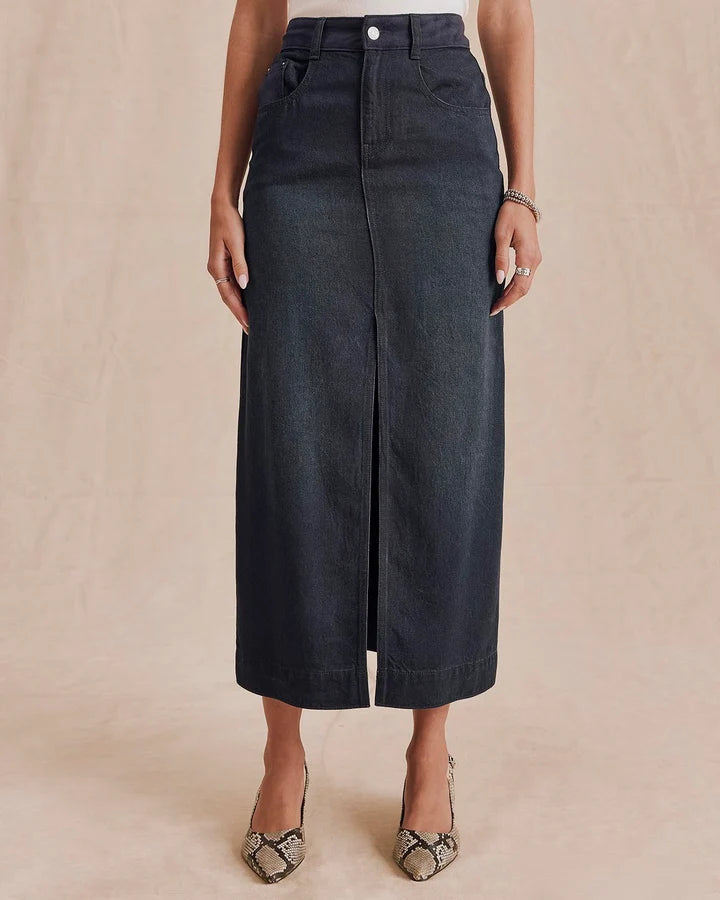 RYDER SUEDED TENCEL SKIRT