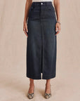 RYDER SUEDED TENCEL SKIRT