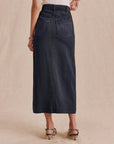 RYDER SUEDED TENCEL SKIRT