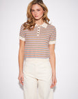 ROLAND STRIPED KNIT POLO