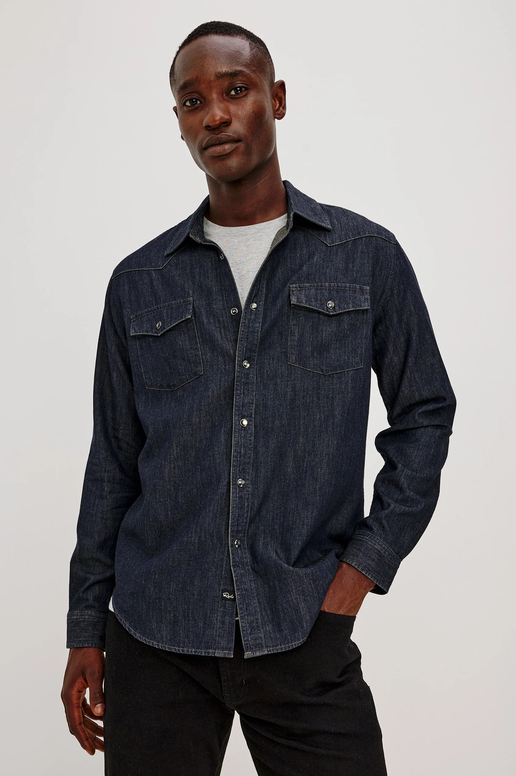 ROY TWILIGHT WASH DENIM SHIRT