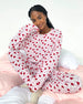 CANDY HEART MARNA FUZZY THERMAL PJ SET