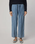 ANIGE INDIGO CROP WIDE LEG PANT