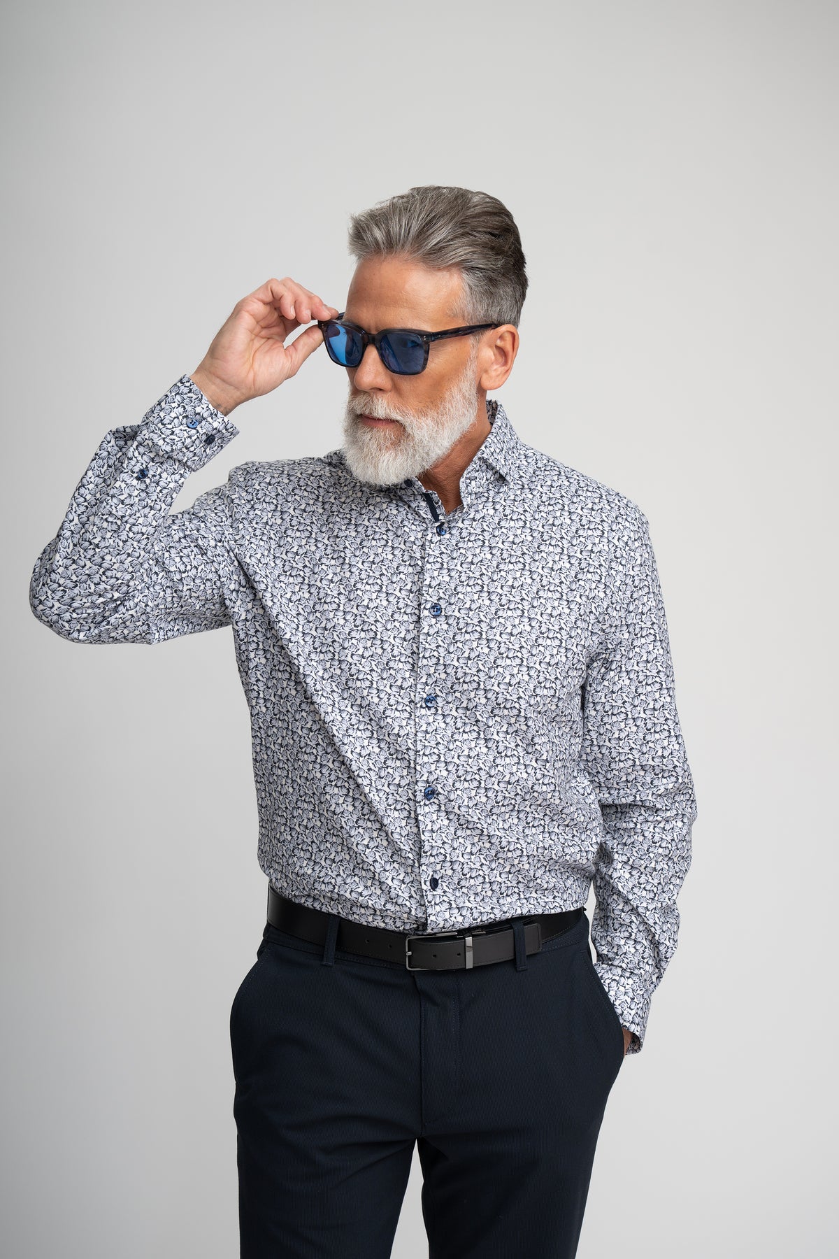 ROSES PRINT TWILL SHIRT