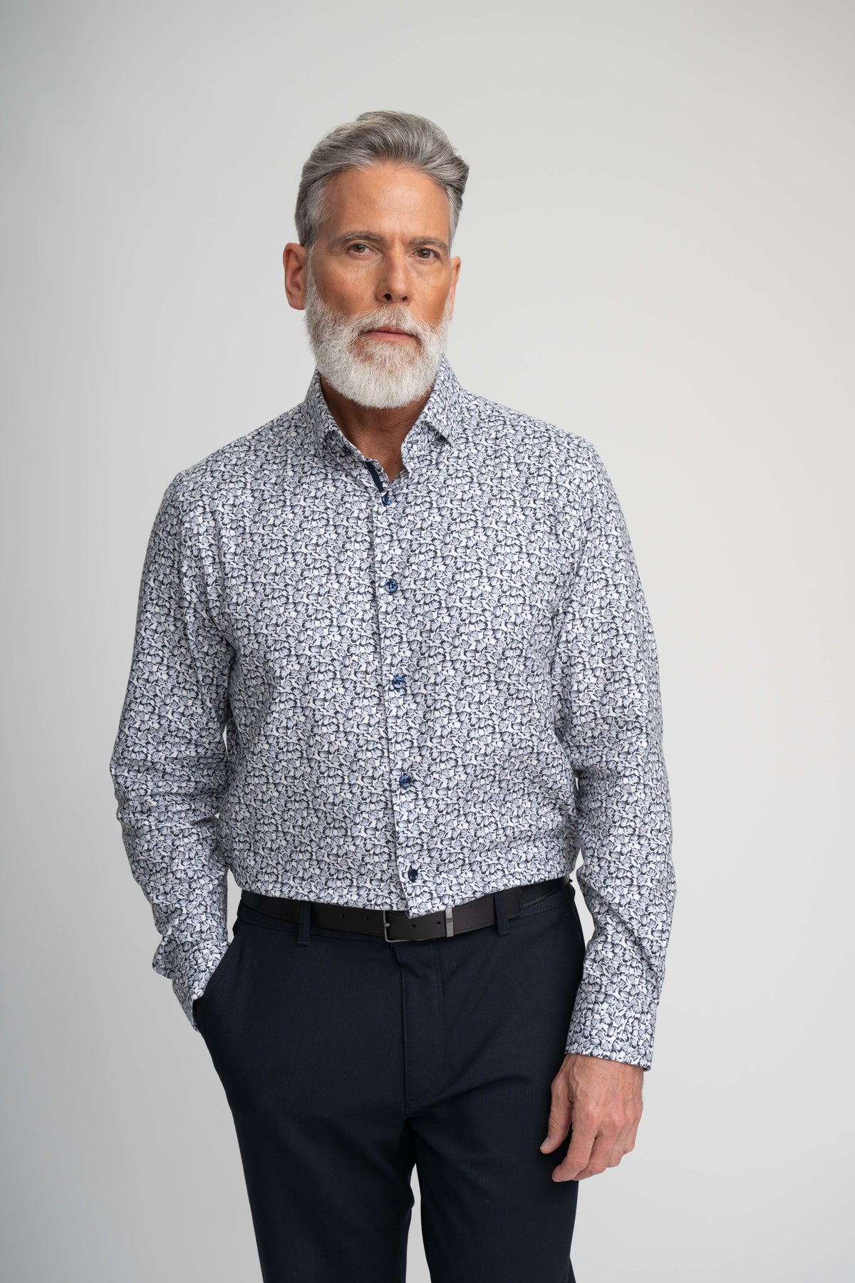 ROSES PRINT TWILL SHIRT