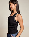 CROCHET TRIM TANK