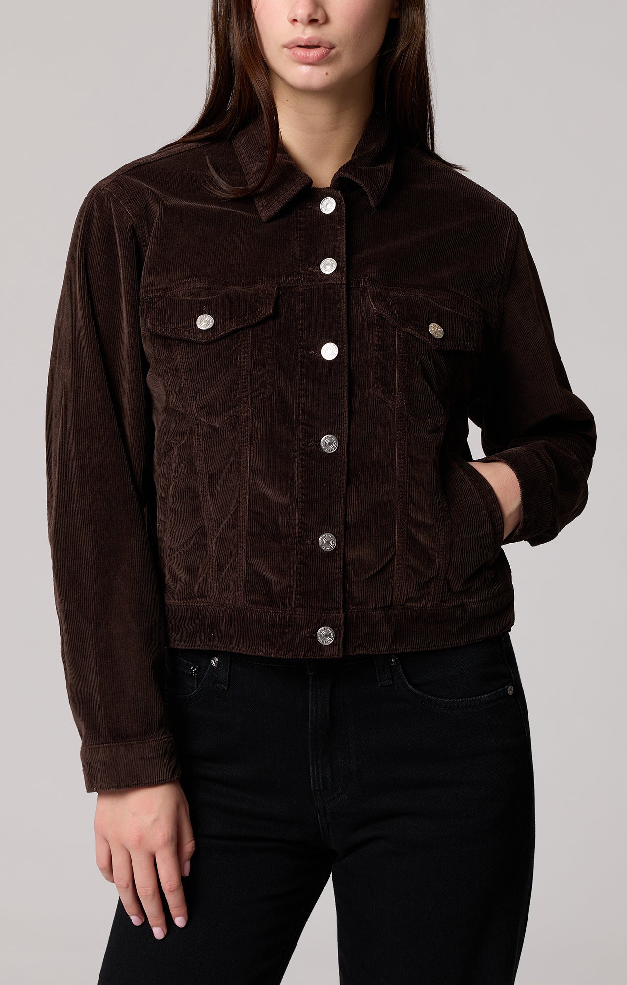 RUBY DARK CHOCOLATE CORD JACKET