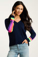 BRITE SIDE STRIPED SLEEVE SWEATER