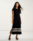 THE MESHER SHORT SLEEVE MAXI DRESS