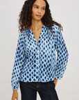 SAINT SHIBORI CRINKLE CHIFFON BLOUSE