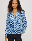 SAINT SHIBORI CRINKLE CHIFFON BLOUSE
