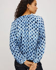SAINT SHIBORI CRINKLE CHIFFON BLOUSE