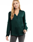 POPOVER V-NECK BLOUSE