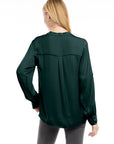 POPOVER V-NECK BLOUSE