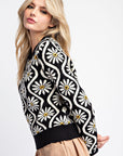 RETRO FLORAL SWEATER