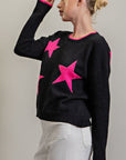 STAR PRINT SWEATER