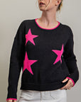 STAR PRINT SWEATER