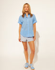 SHAY ROLL SLEEVE SHIRT