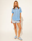 SHAY ROLL SLEEVE SHIRT