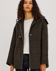 SILVES HIGHLAND PLAID HEAVY WOOL BLEND JACKET