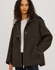 SILVES HIGHLAND PLAID HEAVY WOOL BLEND JACKET